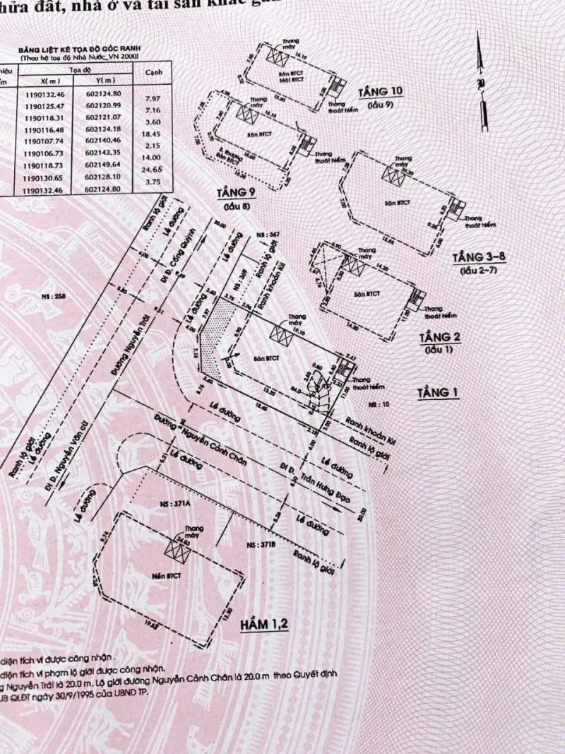 Tòa Building 450 tỷ giảm sâu về 435 tỷ: Tòa Building 369B Nguyễn Trãi, P. Nguyễn Cư Trinh, Quận 1, Tp. HCM