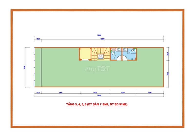 Cho thuê nhà mặt tiền số 107A đường Hòa Hưng, Phường 12, Quận 10, Hồ Chí Minh