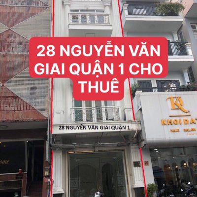 Cho thuê nhà mặt tiền số 28 đường Nguyễn Văn Giai, Phường Đa Kao, Quận 1, Hồ Chí Minh