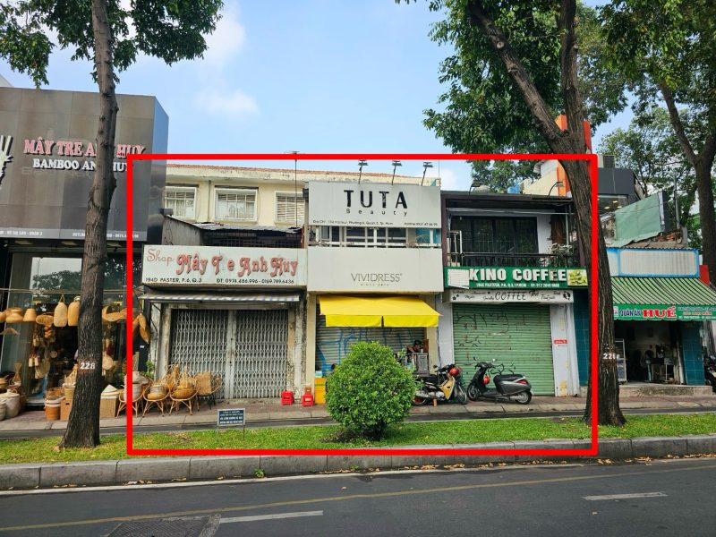 Cho thuê 3 căn nhà mặt tiền số 194-194C-194D đường Pasteur, Phường Võ Thị Sáu, Quận 3, Hồ Chí Minh