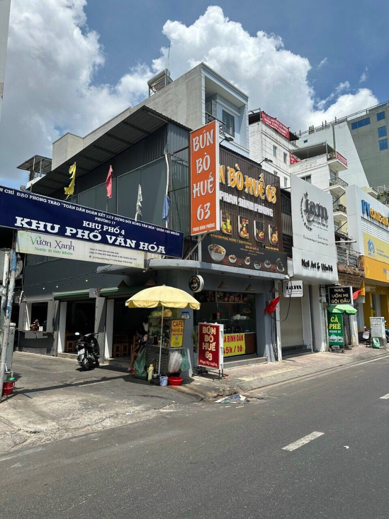 Cho thuê nhà GÓC 2MT số 63 đường Phan Đình Phùng, Phường 17, Quận Phú Nhuận, Hồ Chí Minh