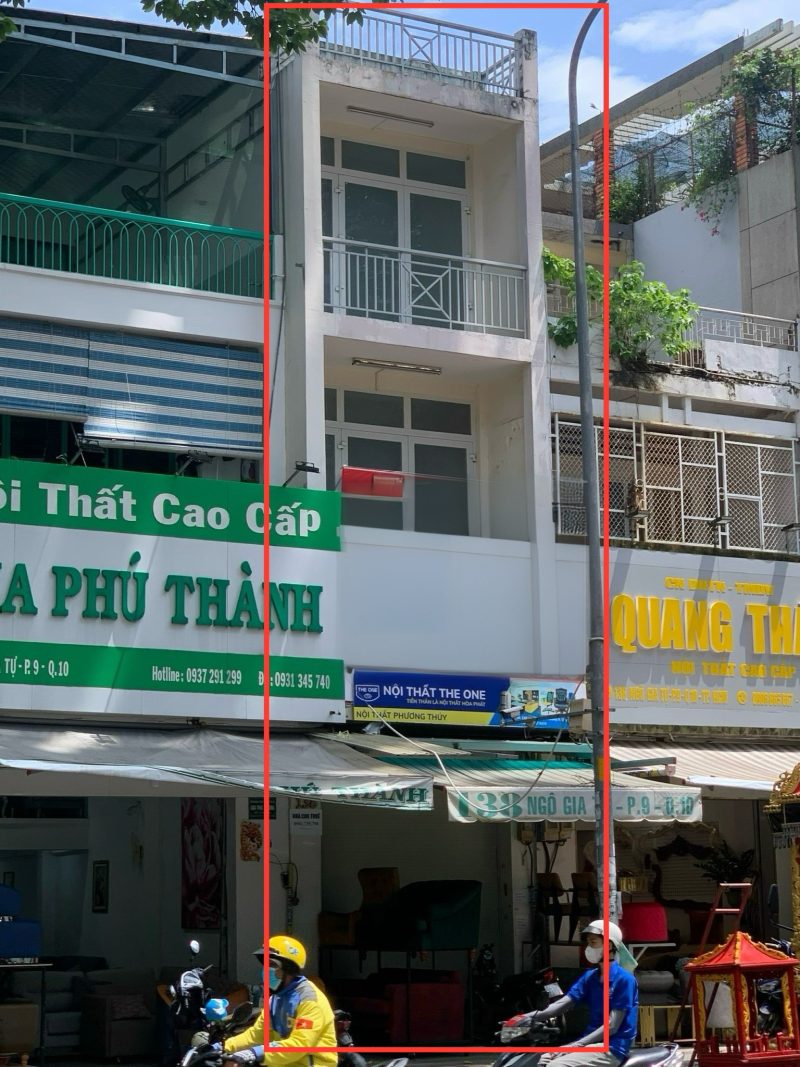 Cho thuê nhà mặt tiền số 138 đường Ngô Gia Tự, Phường 9, Quận 10, Hồ Chí Minh
