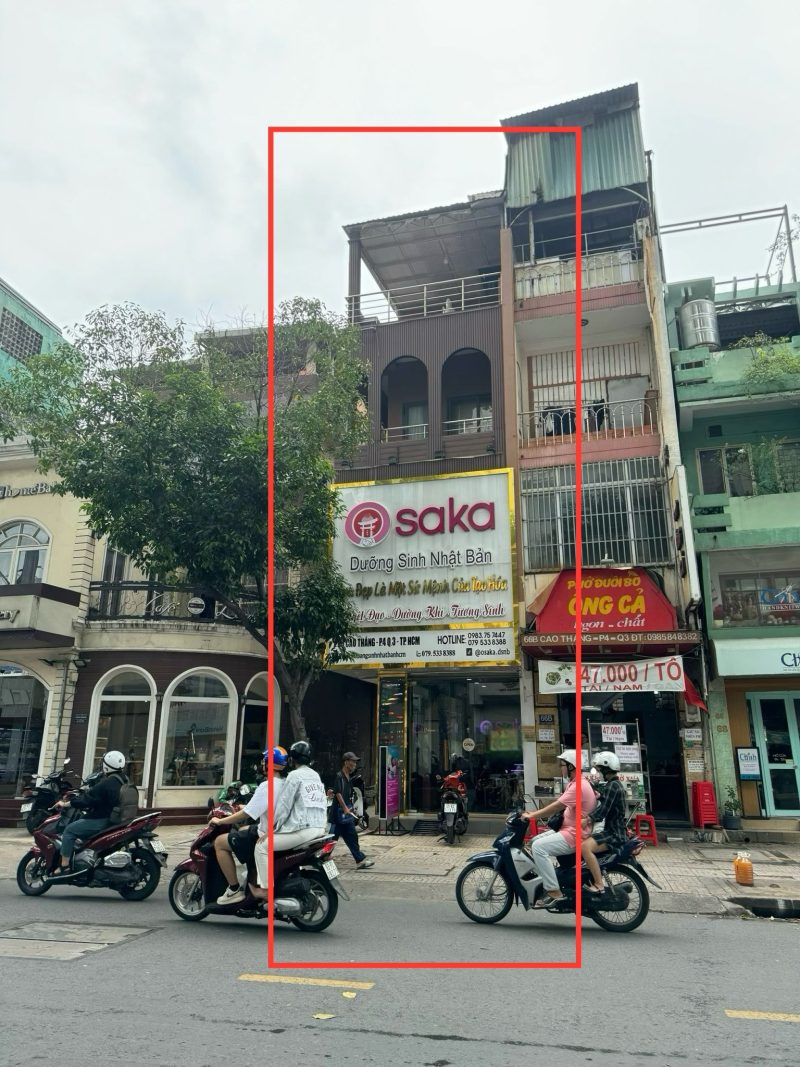 Cho thuê MB mặt tiền số 68 đường Cao Thắng, Phường 4, Quận 3, Hồ Chí Minh