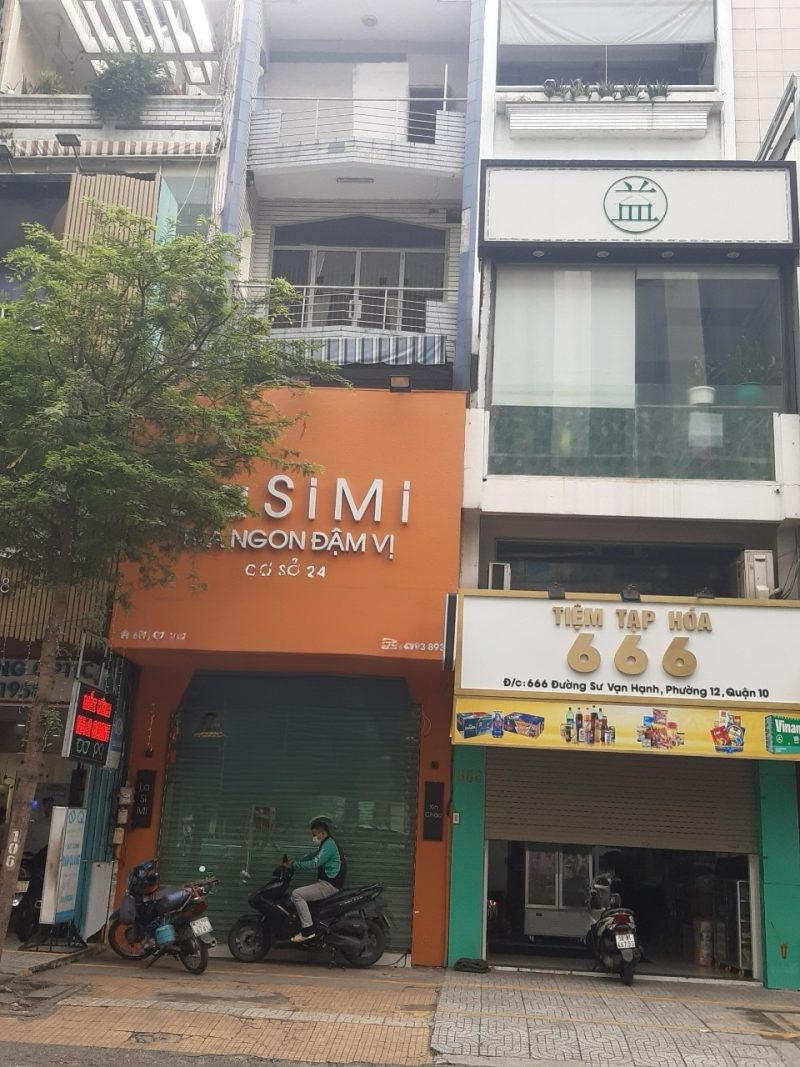 Cho thuê nhà mặt tiền số 668 đường Sư Vạn Hạnh, Phường 12, Quận 10, Hồ Chí Minh