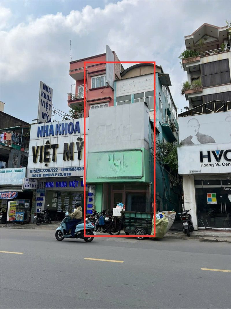 Cho thuê nhà GÓC 2MT số 391C đường Cách Mạng Tháng Tám, Phường 13, Quận 10, Hồ Chí Minh