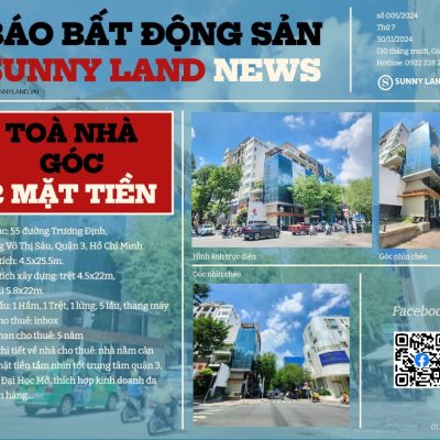 CHO THUÊ NHÀ GÓC 2 MẶT TIỀN] - Địa chỉ: 55 đường Trương Định, Phường Võ Thị Sáu, Quận 3, Hồ Chí Minh