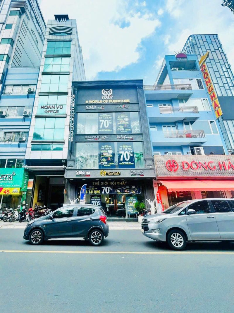 Cho thuê nhà mặt tiền số: 225Bis - 227 đường Hai Bà Trưng, Phường Võ Thị Sáu, Quận 3