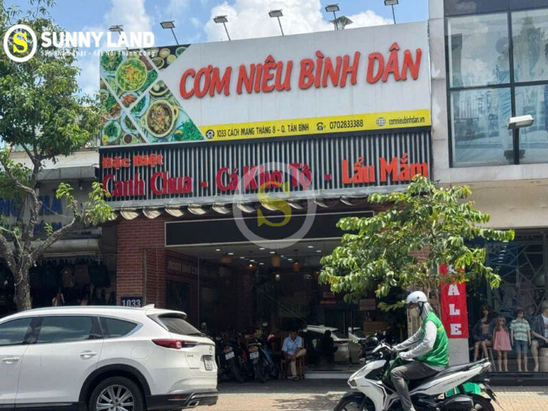 CHO THUÊ NHÀ MẶT TIỀN SỐ 1033 ĐƯỜNG CÁCH MẠNG THÁNG TÁM, PHƯỜNG 7, QUẬN TÂN BÌNH, HỒ CHÍ MINH