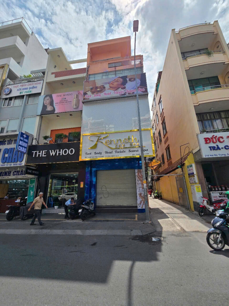 CHO THUÊ NHÀ GÓC 2 MẶT TIỀN SỐ 222 HAI BÀ TRƯNG, PHƯỜNG TÂN ĐỊNH, QUẬN 1, HỒ CHÍ MINH