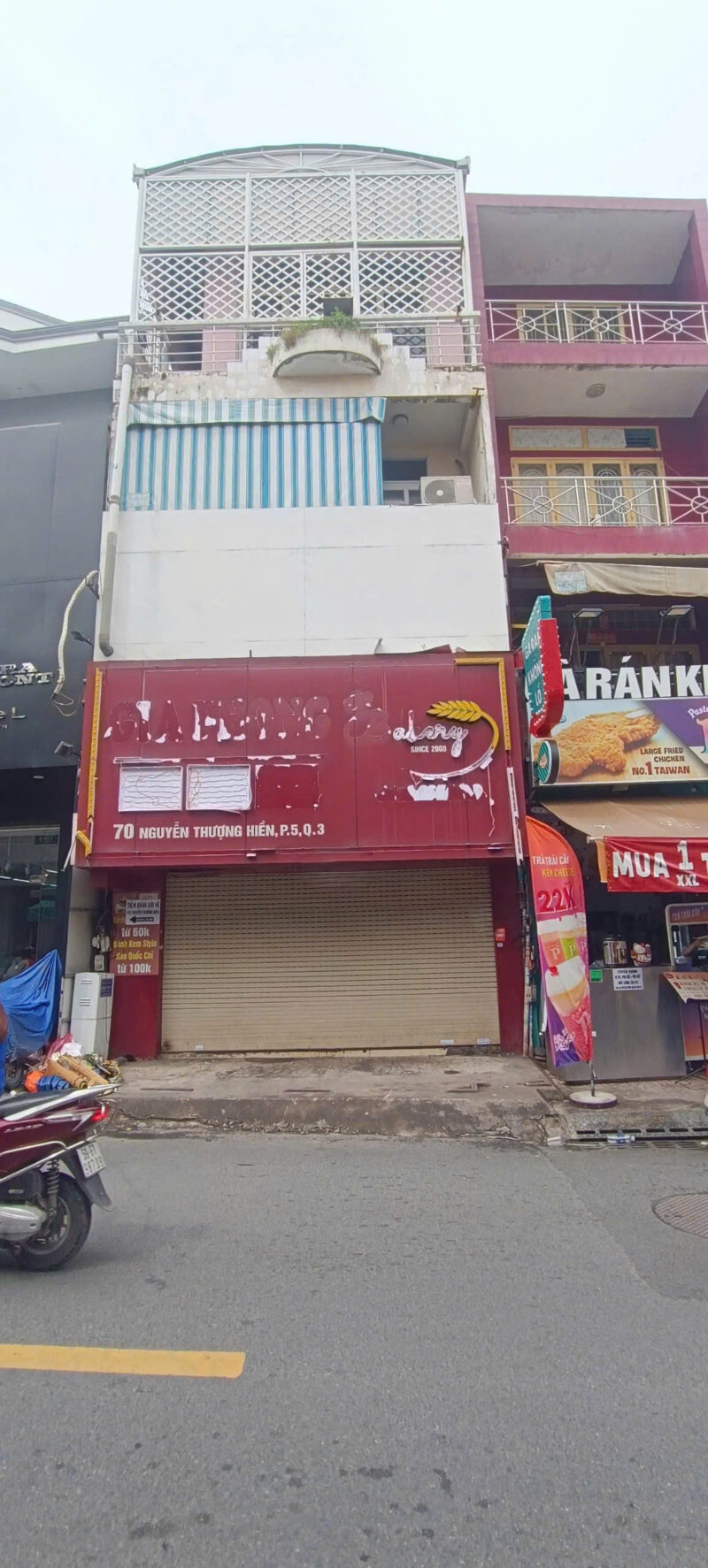 CHO THUÊ NHÀ MẶT TIỀN SỐ 70 ĐƯỜNG NGUYỄN THƯỢNG HIỀN, PHƯỜNG 5, QUẬN 3, HỒ CHÍ MINH